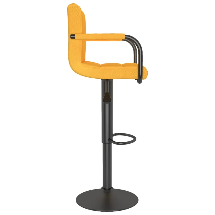 Tabouret de bar Jaune moutarde Tissu - 4