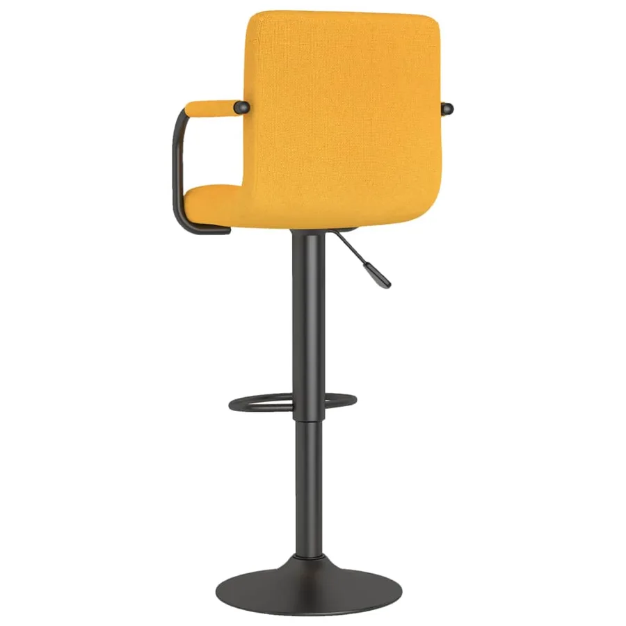 Tabouret de bar Jaune moutarde Tissu - 5