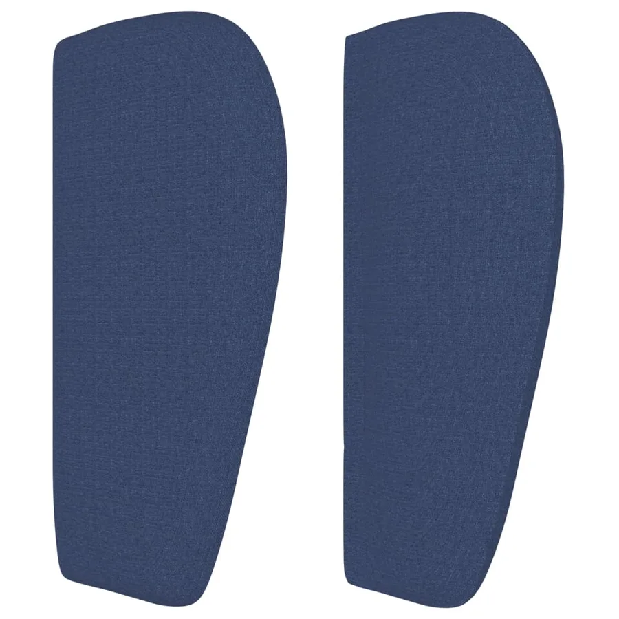 Tête de lit avec oreilles Bleu 83x23x78/88 cm Tissu - 4