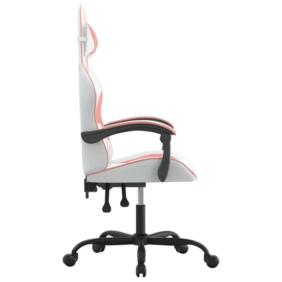Chaise de jeu Blanc et rose Similicuir - 4