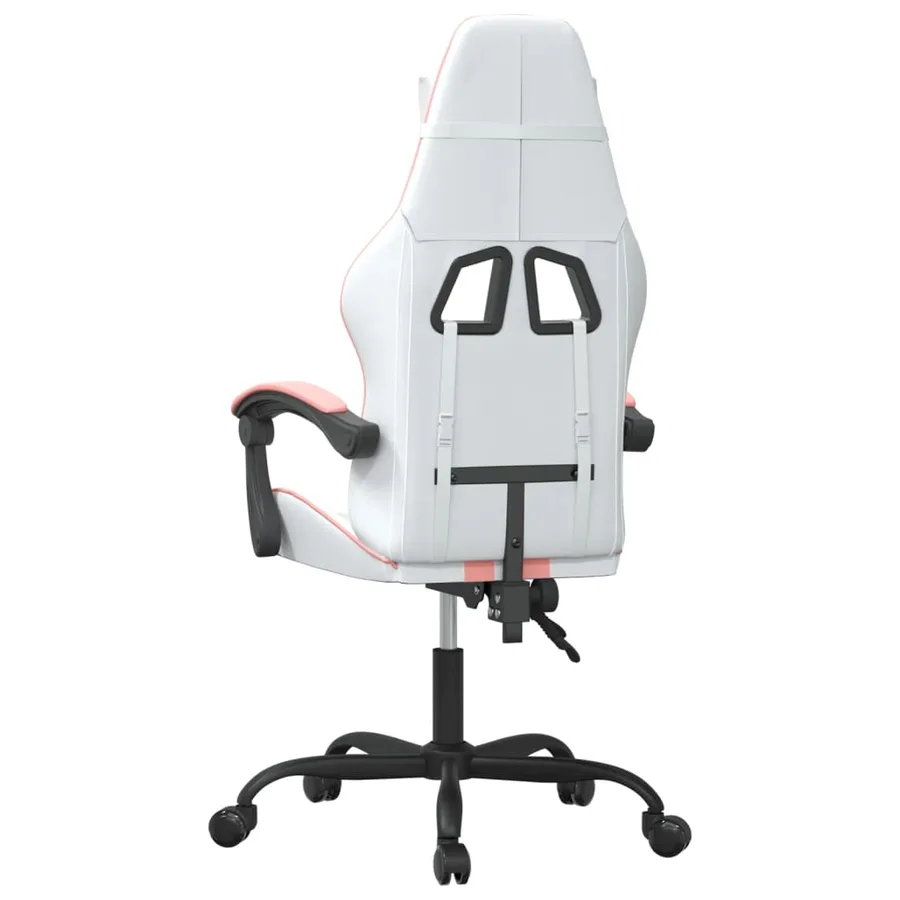 Chaise de jeu Blanc et rose Similicuir - 5