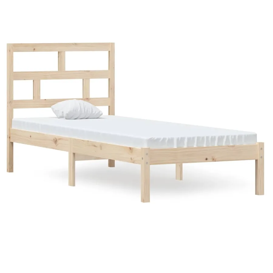 Cadre de lit sans matelas bois massif - 2