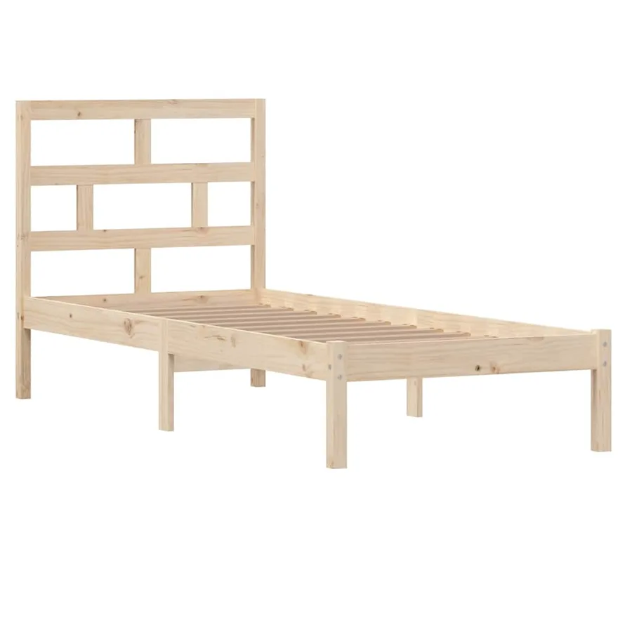 Cadre de lit sans matelas bois massif - 3
