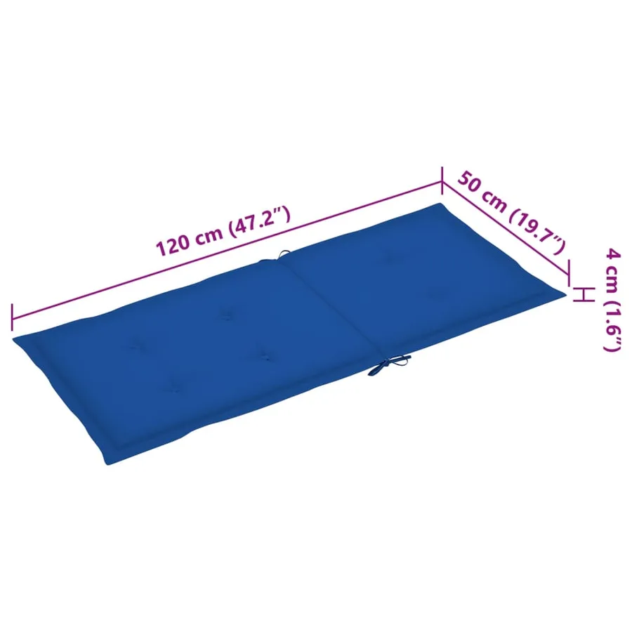 Chaise à bascule avec coussin Bambou - 9