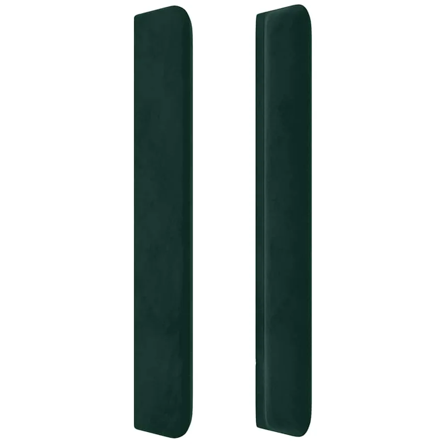 Tête de lit à LED Vert foncé 203x16x118/128 cm Velours - 5
