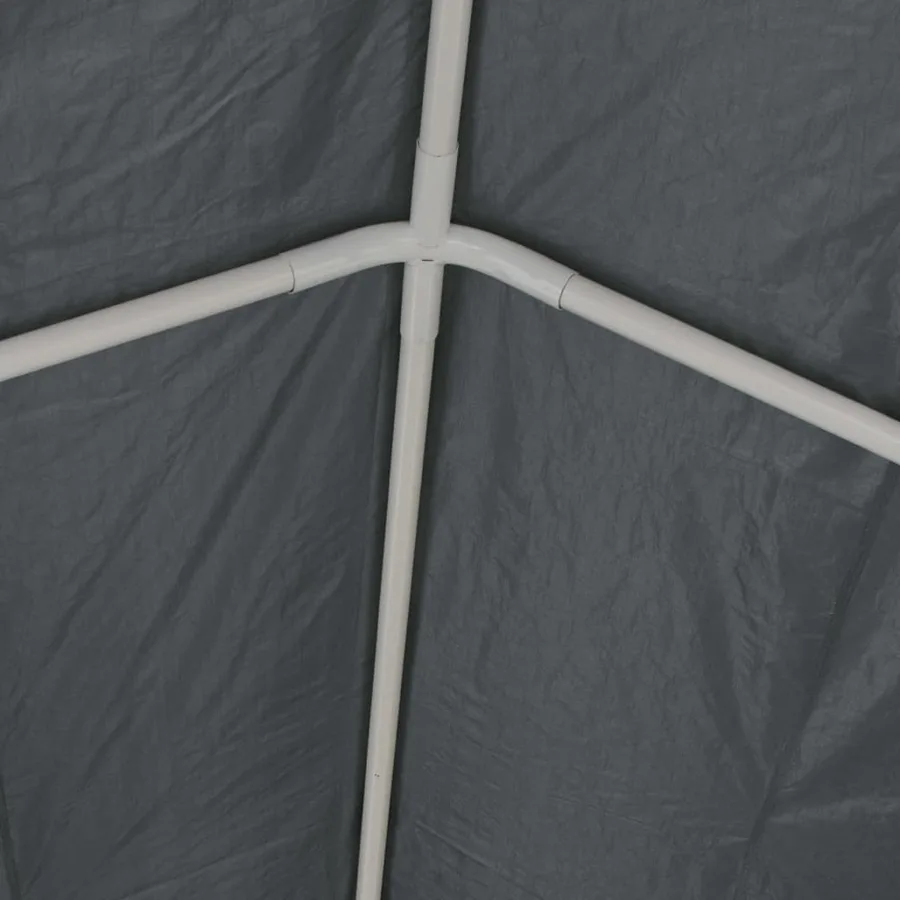 Tente de réception PE 6 x 12 m Gris - 5