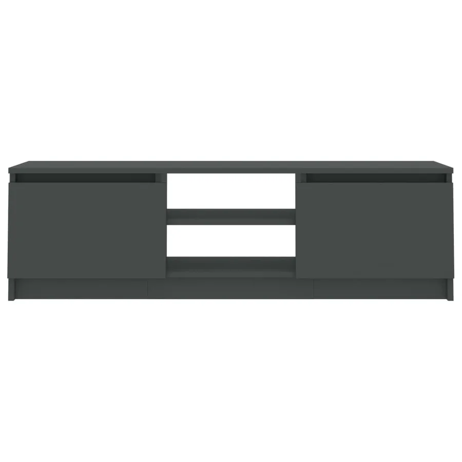 Meuble TV Gris 120x30x35,5 cm Bois d'ingénierie - 6