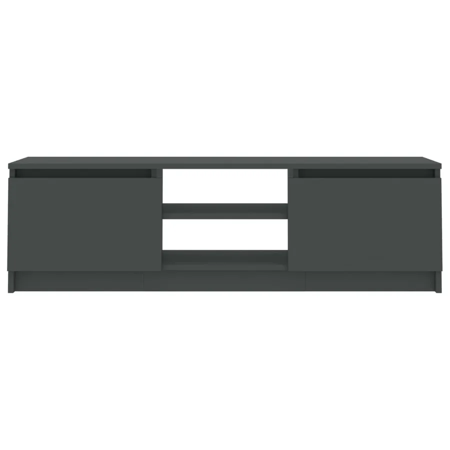 Meuble TV Gris 120x30x35,5 cm Bois d'ingénierie - 8