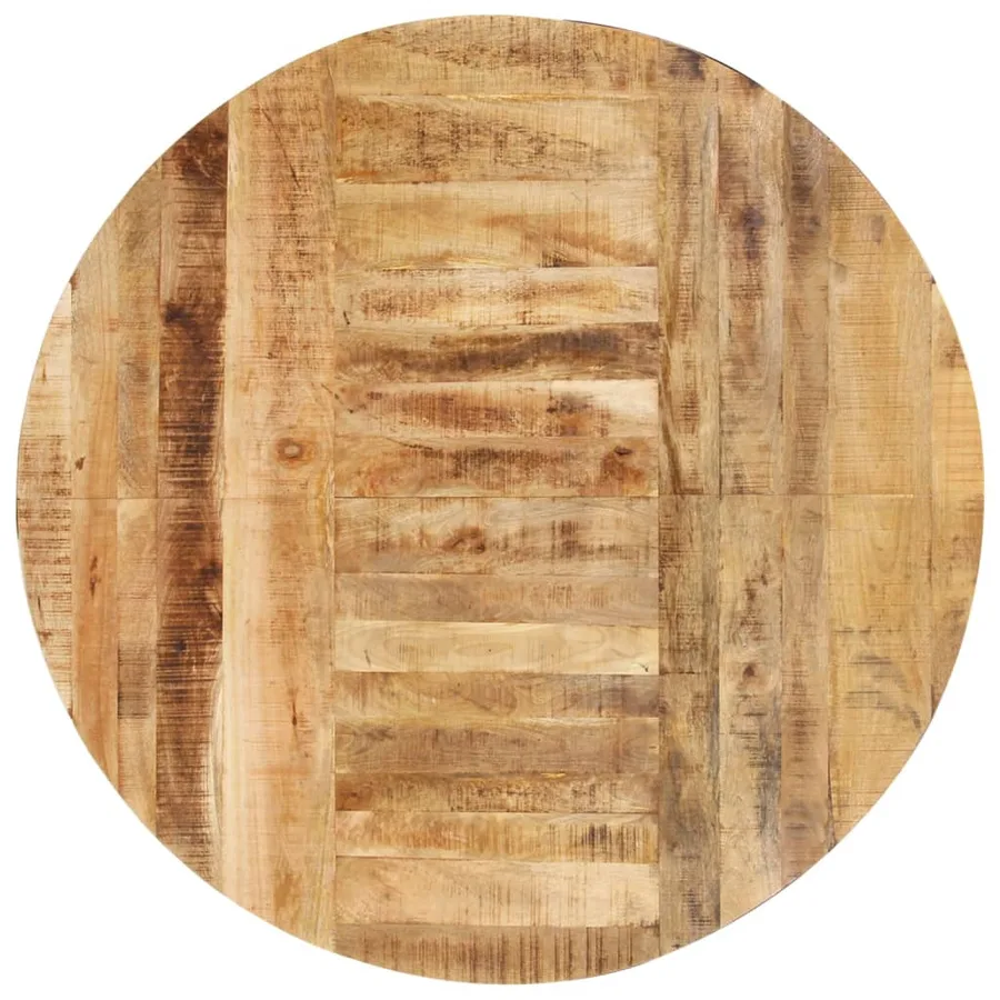Table de salle à manger ronde 175x75 cm Bois de manguier brut - 7