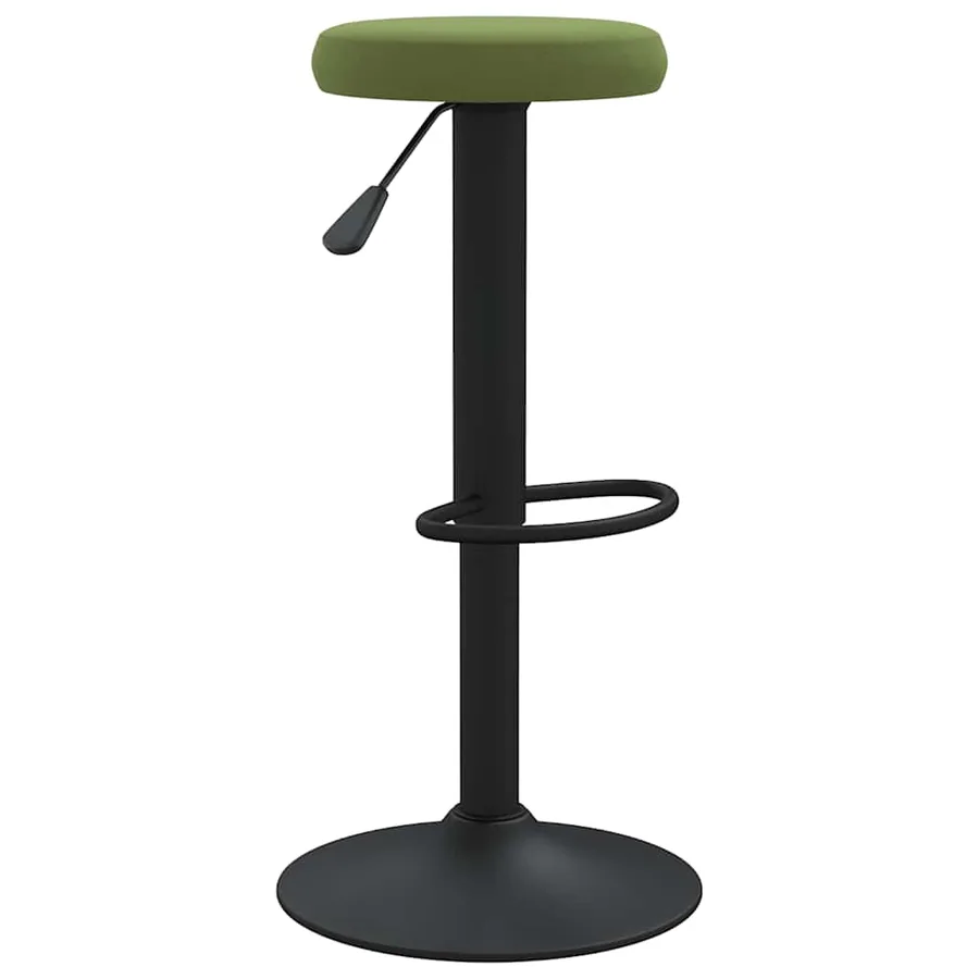 Tabourets de bar lot de 2 vert clair velours - 4