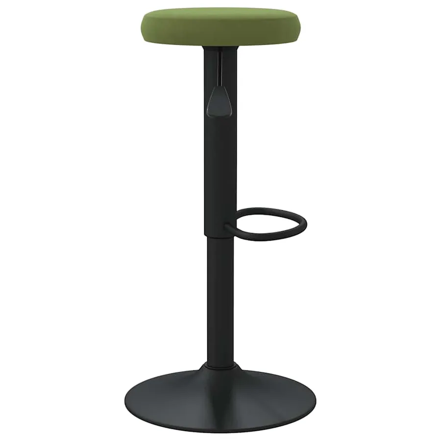 Tabourets de bar lot de 2 vert clair velours - 5