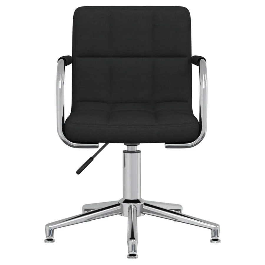 Chaise pivotante de salle à manger Noir Tissu - 2
