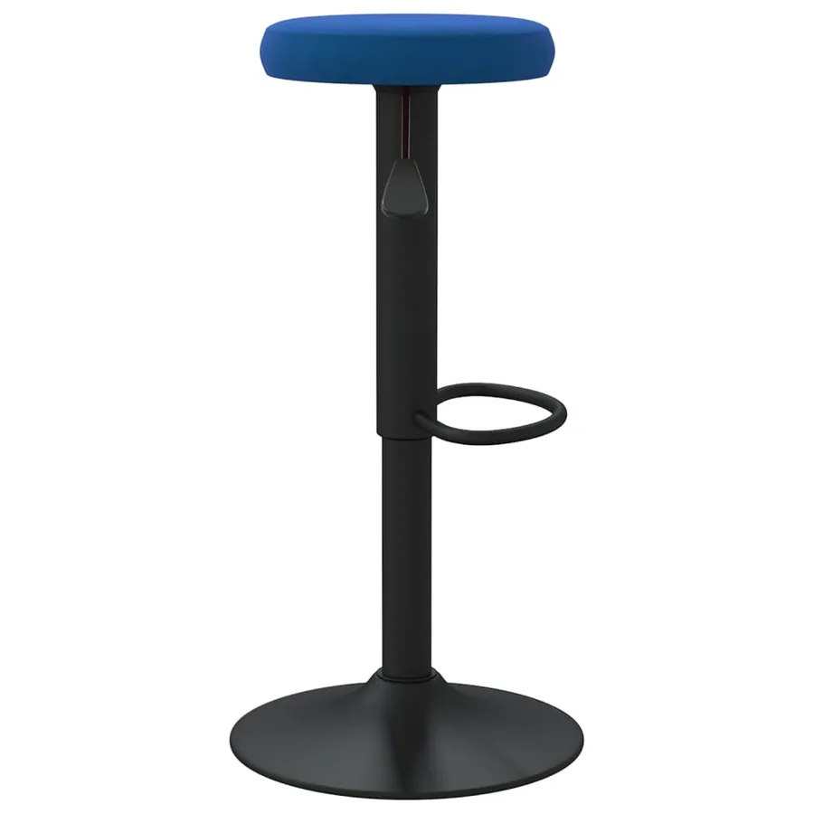 Tabourets de bar lot de 2 bleu velours - 5