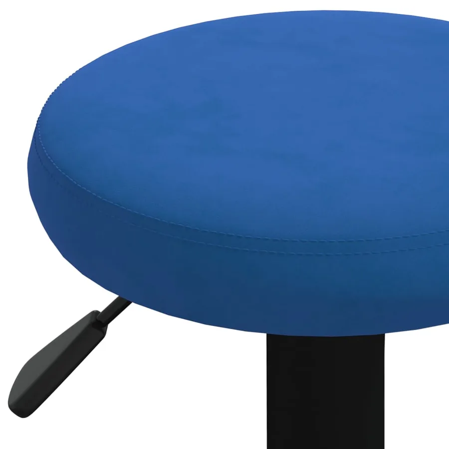 Tabourets de bar lot de 2 bleu velours - 7