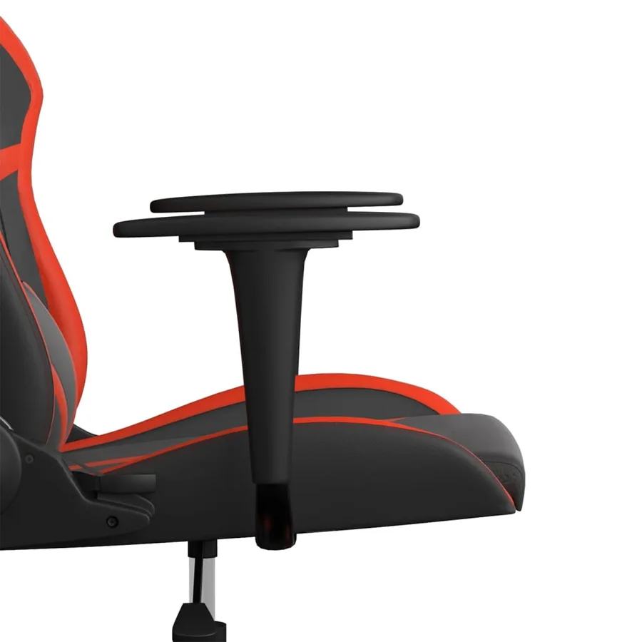 Chaise de jeu Noir et rouge Similicuir - 10