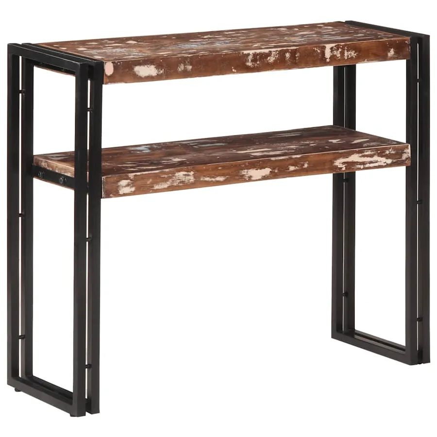 Table console 90x30x75 cm Bois de récupération massif - 2