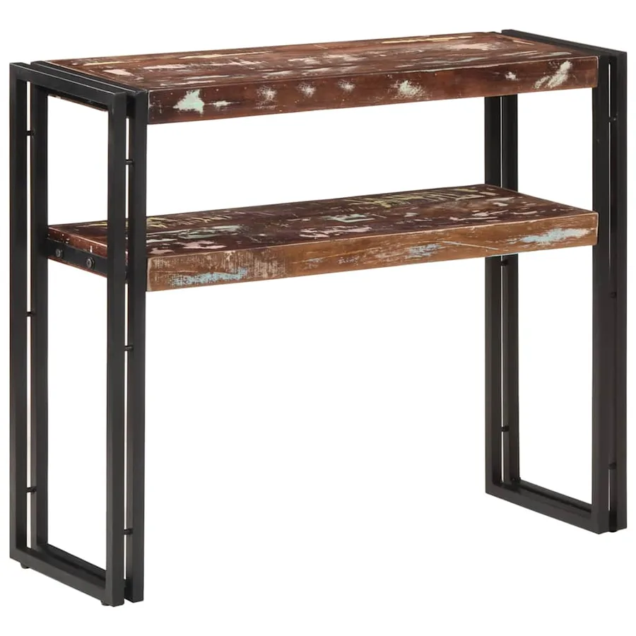 Table console 90x30x75 cm Bois de récupération massif - 3