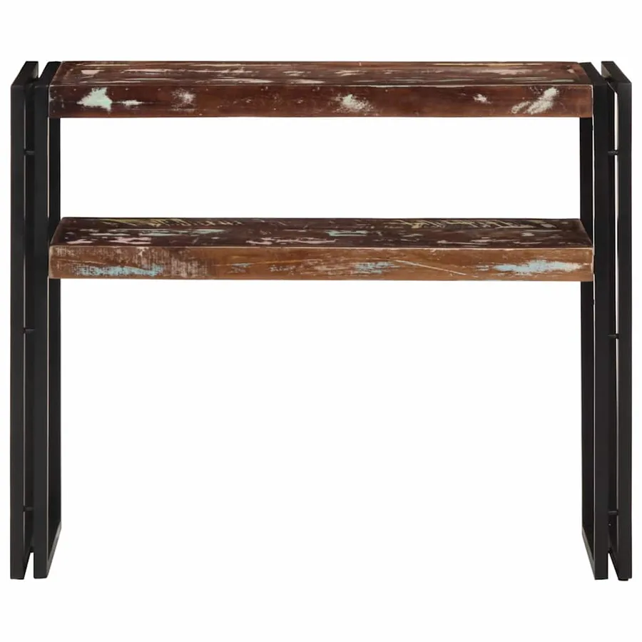 Table console 90x30x75 cm Bois de récupération massif - 4