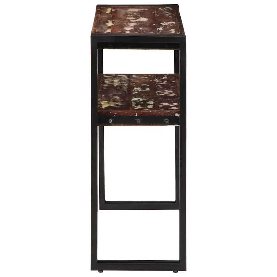 Table console 90x30x75 cm Bois de récupération massif - 5