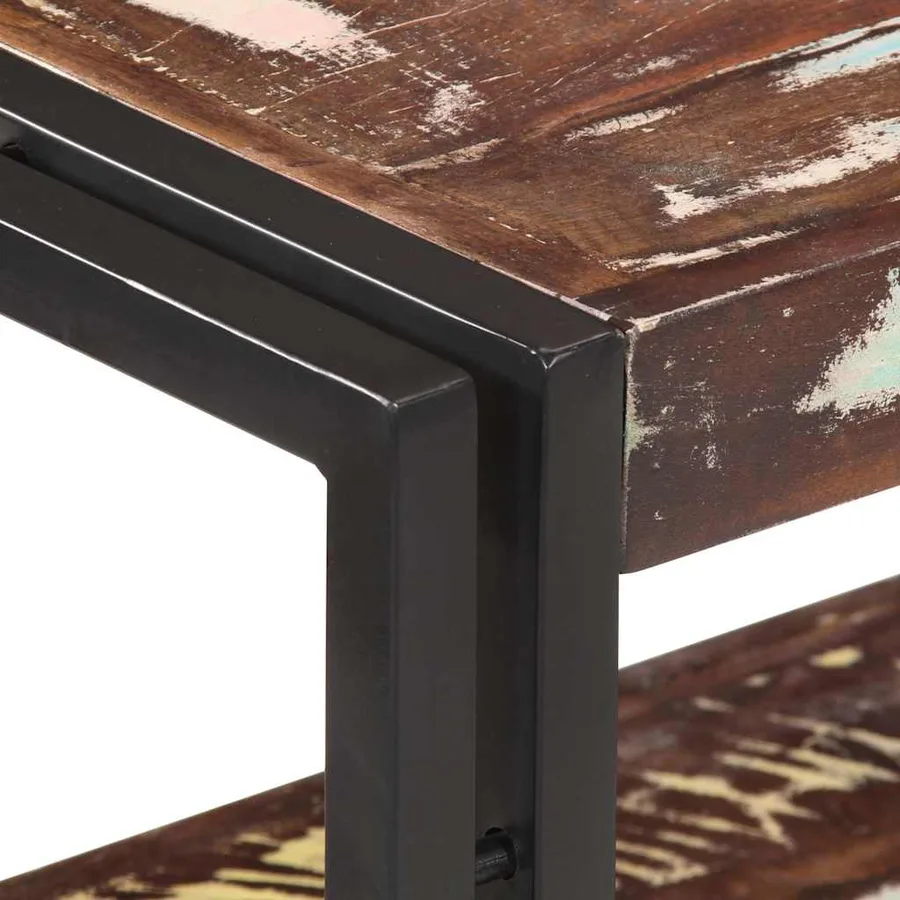 Table console 90x30x75 cm Bois de récupération massif - 6