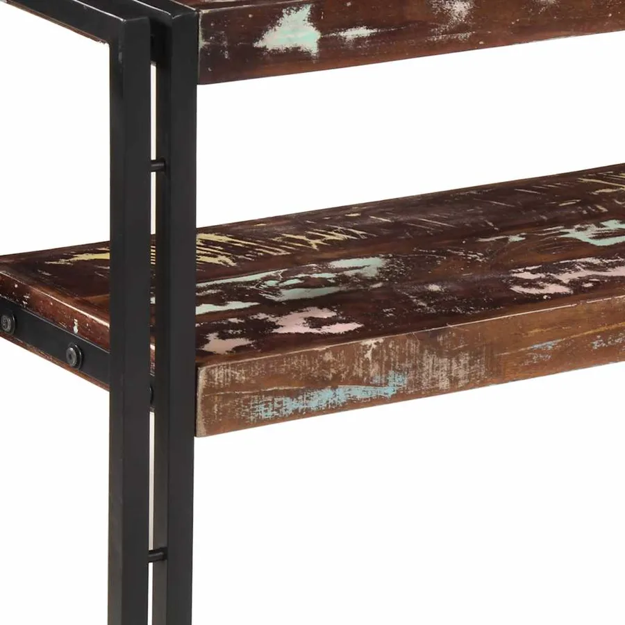 Table console 90x30x75 cm Bois de récupération massif - 7