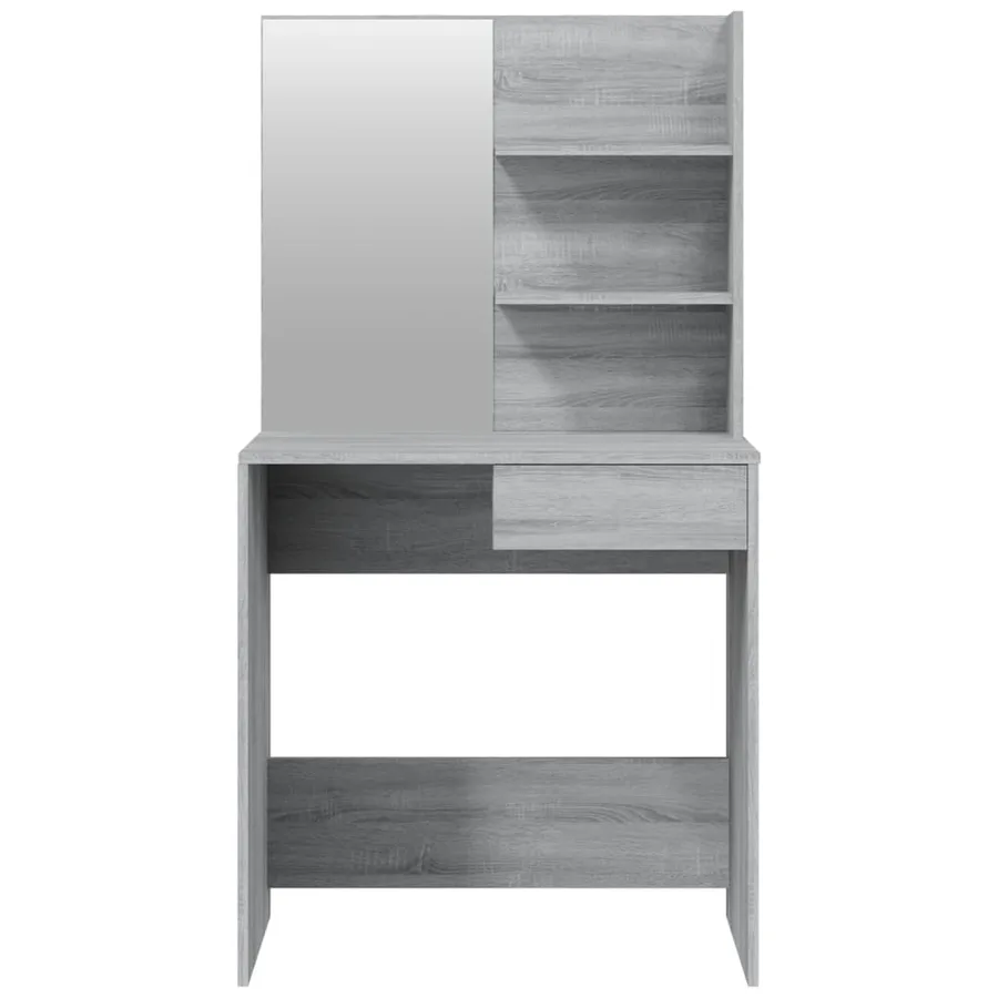Ensemble de coiffeuse Sonoma gris 74,5x40x141 cm - 6