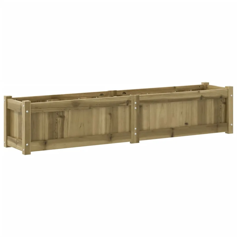 Jardinière 150x31x31 cm bois de pin imprégné - 7