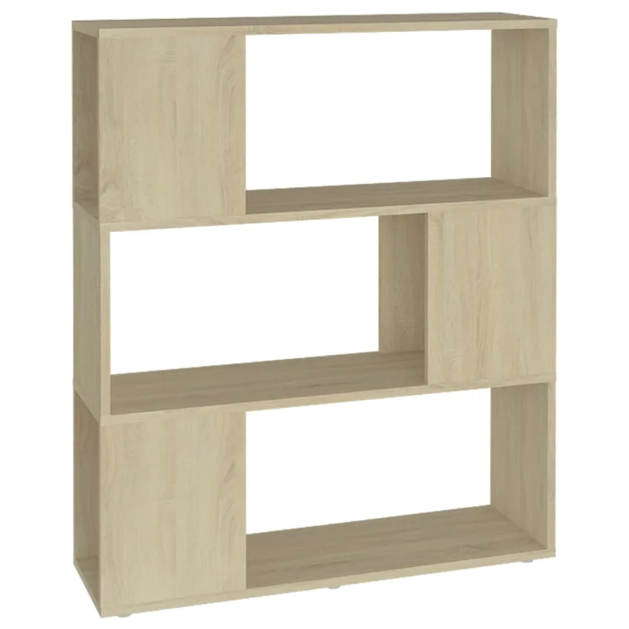 Bibliothèque/Séparateur de pièce Chêne Sonoma 80x24x94 cm - 2