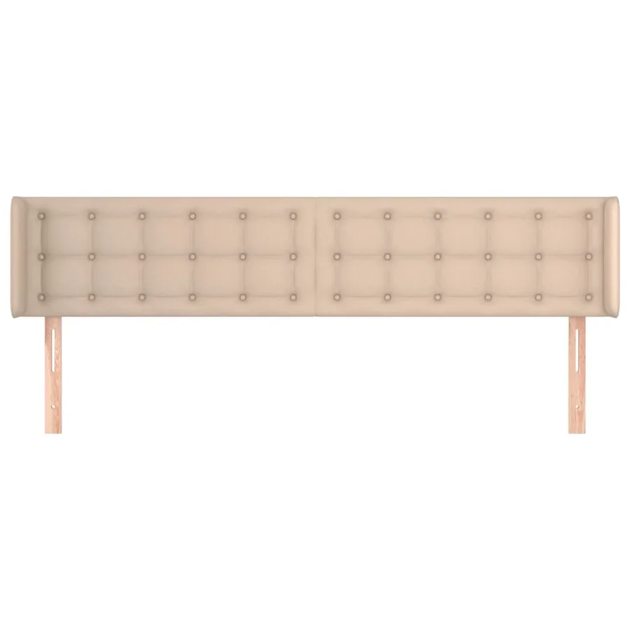 Tête de lit avec oreilles Cappuccino 183x16x78/88 cm Similicuir - 3