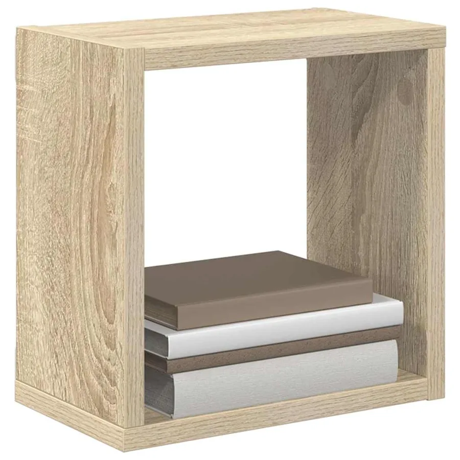 Étagères cube murales 4 pcs Chêne sonoma 26x15x26 cm - 4