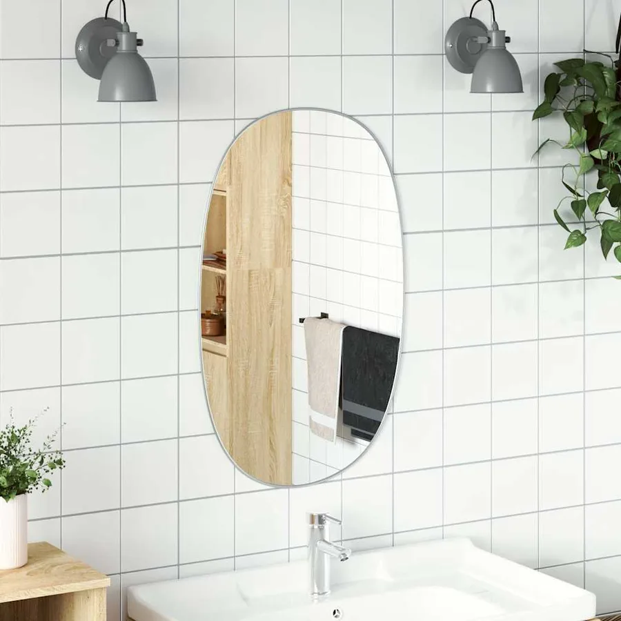 Miroir mural Argenté 70x45 cm - 3