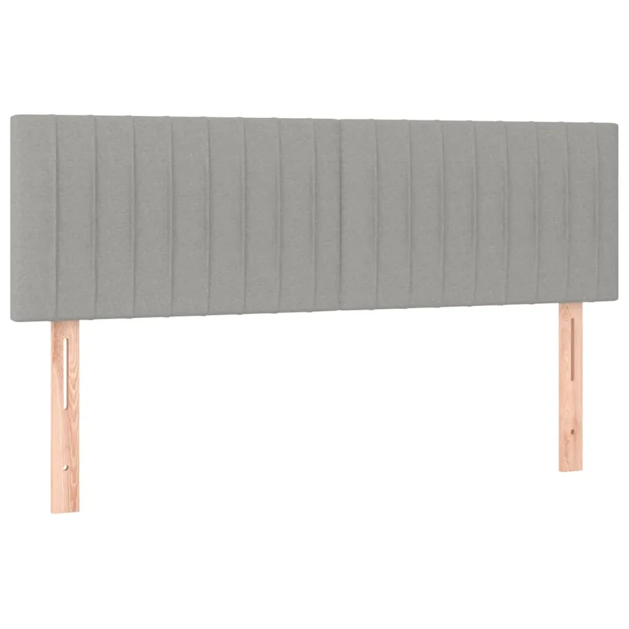 Têtes de lit Gris clair 144x5x78/88 cm Tissu - 2