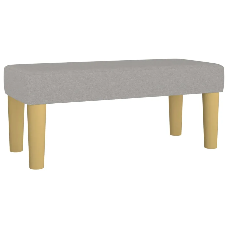 Banc Gris clair 70x30x30 cm Tissu - 2