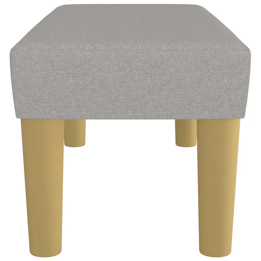 Banc Gris clair 70x30x30 cm Tissu - 4