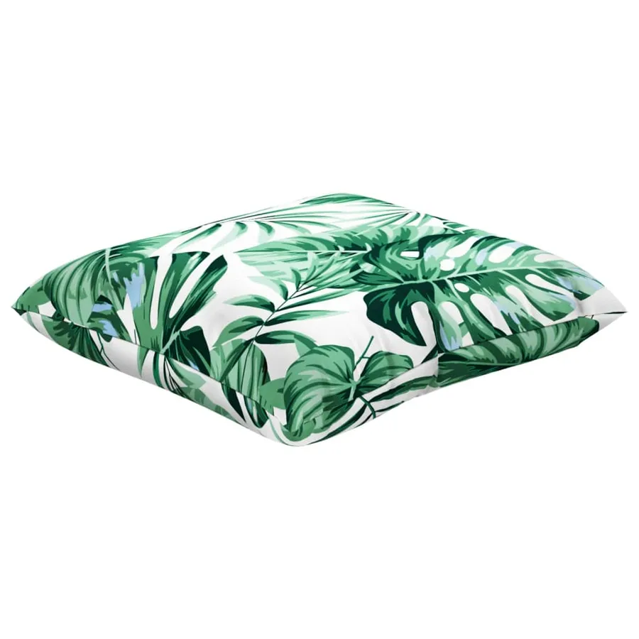 Coussins de canapé lot de 4 motif de feuilles 50x50 cm tissu - 5