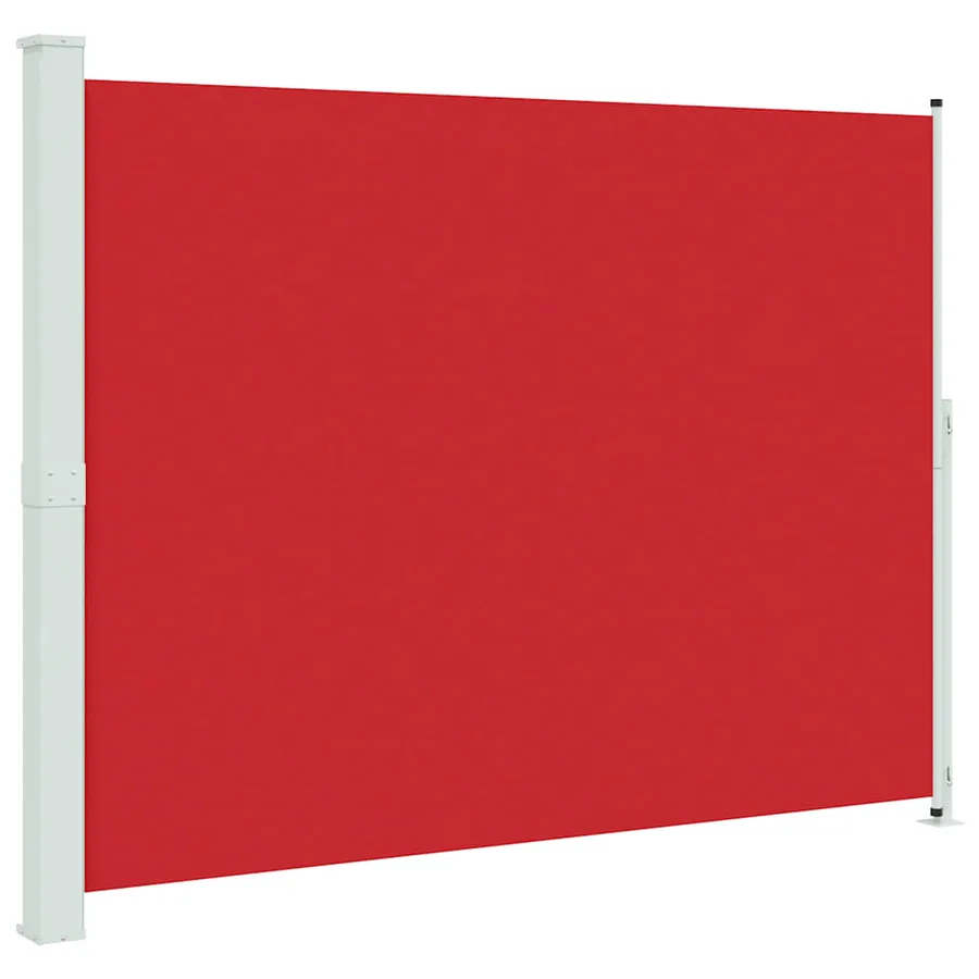 Auvent latéral rétractable de patio 220x300 cm Rouge - 2