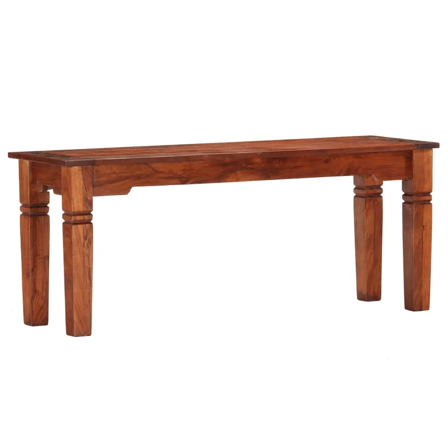 Banc 110 cm Bois d'acacia solide - 10