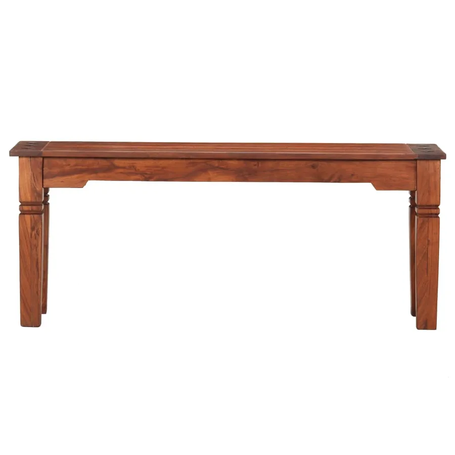 Banc 110 cm Bois d'acacia solide - 2