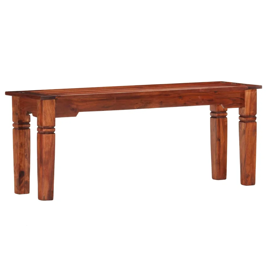 Banc 110 cm Bois d'acacia solide - 7