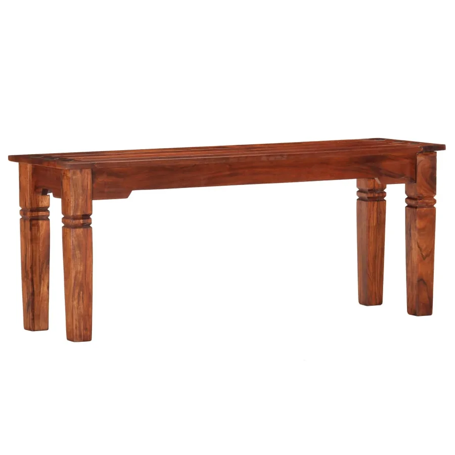 Banc 110 cm Bois d'acacia solide - 9