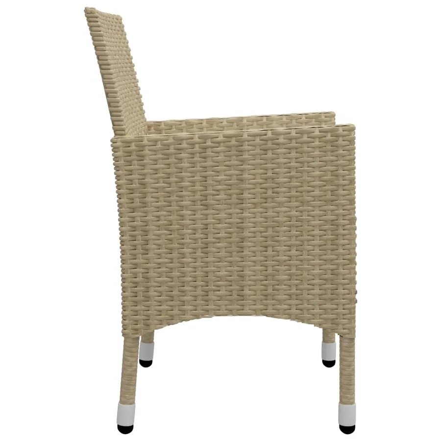 Ensemble à manger de jardin 5 pcs Beige - 8