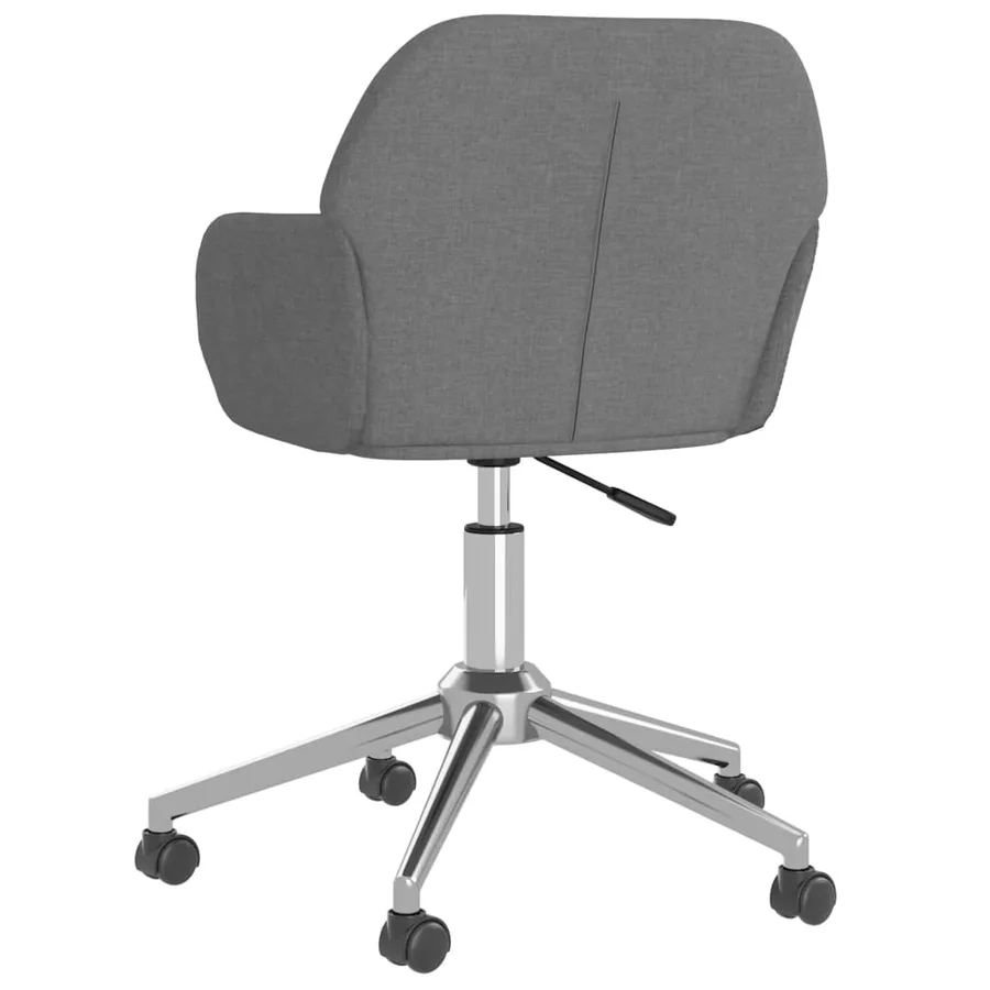 Chaises pivotantes à manger lot de 2 Gris clair Tissu - 6