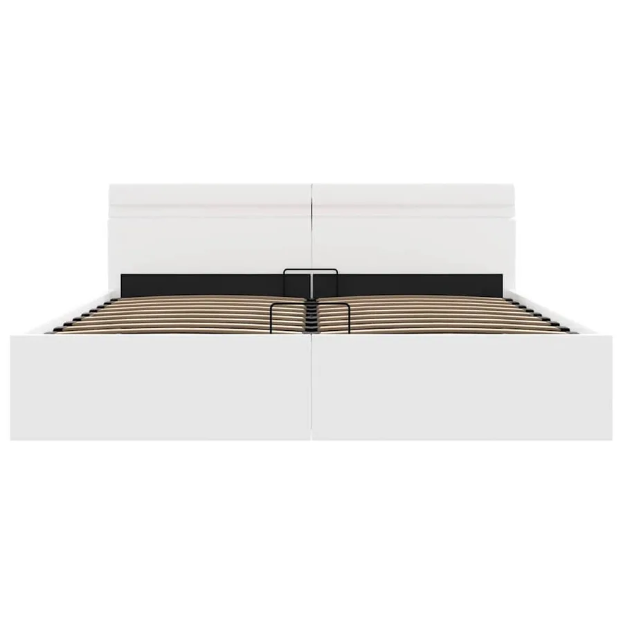 Cadre de lit à rangement hydraulique sans matelas avec LED - 6