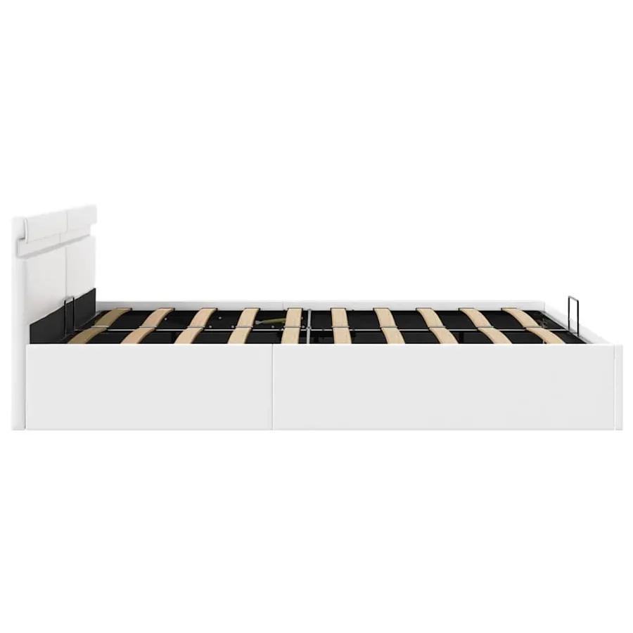 Cadre de lit à rangement hydraulique sans matelas avec LED - 7