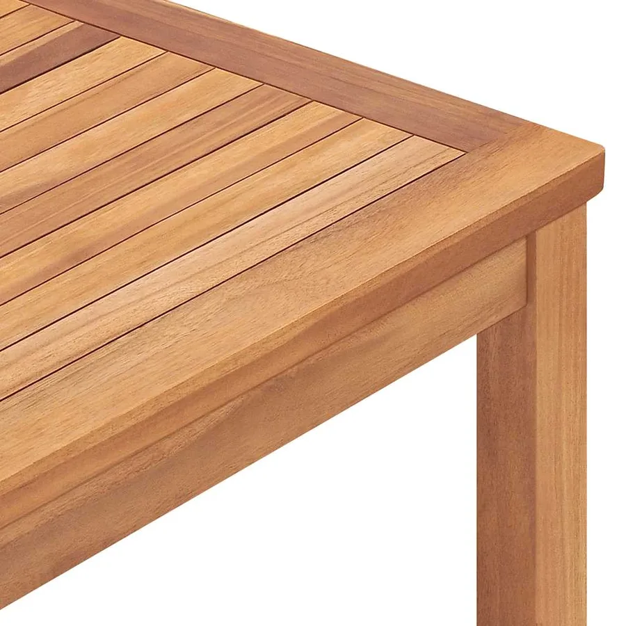 Ensemble de salle à manger de jardin 7 pièces 160 x 80 cm en bois de teck massif - 13