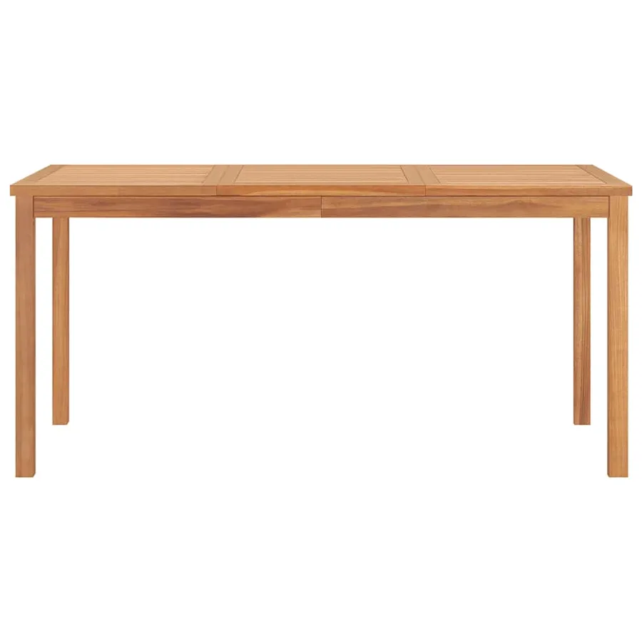 Ensemble de salle à manger de jardin 7 pièces 160 x 80 cm en bois de teck massif - 9