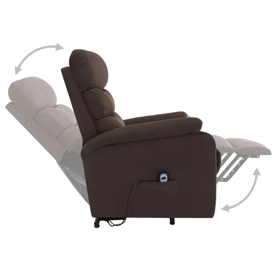 Fauteuil de massage Marron Tissu - 5