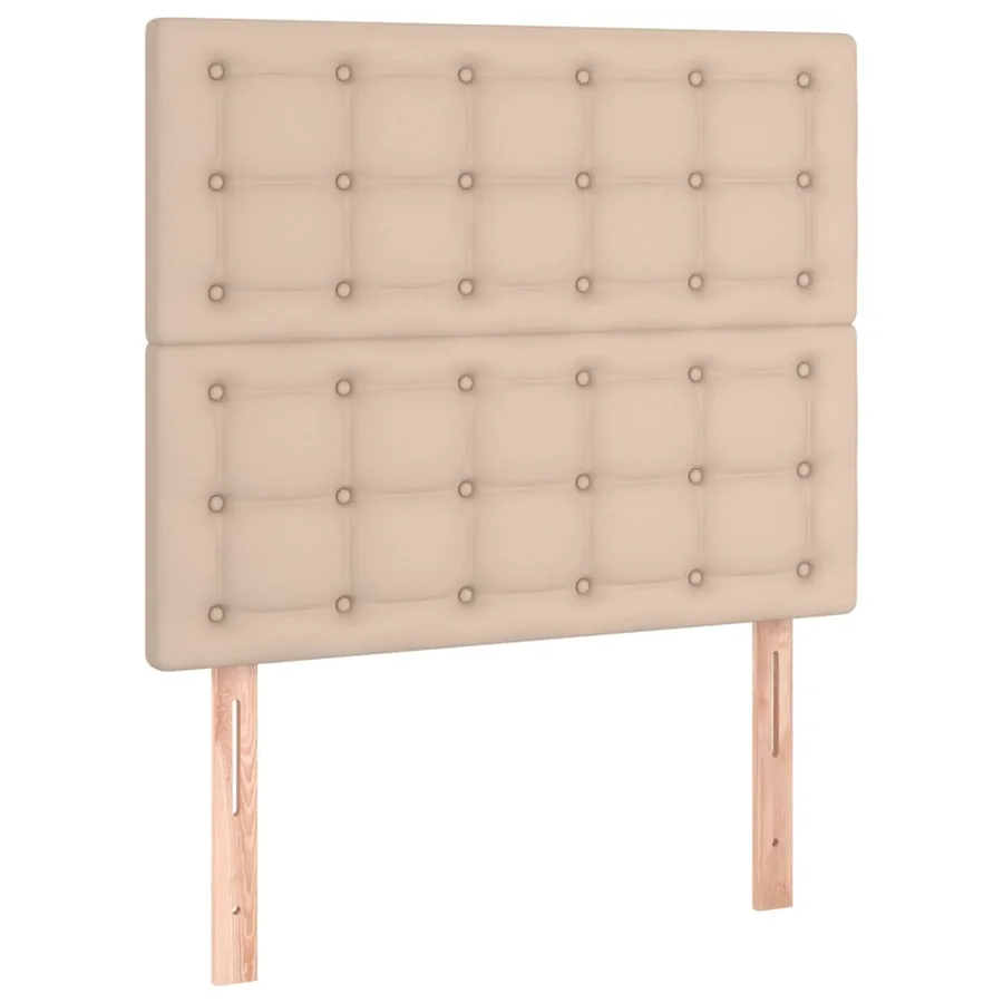 Sommier à lattes de lit avec matelas Cappuccino 90x190 cm - 5