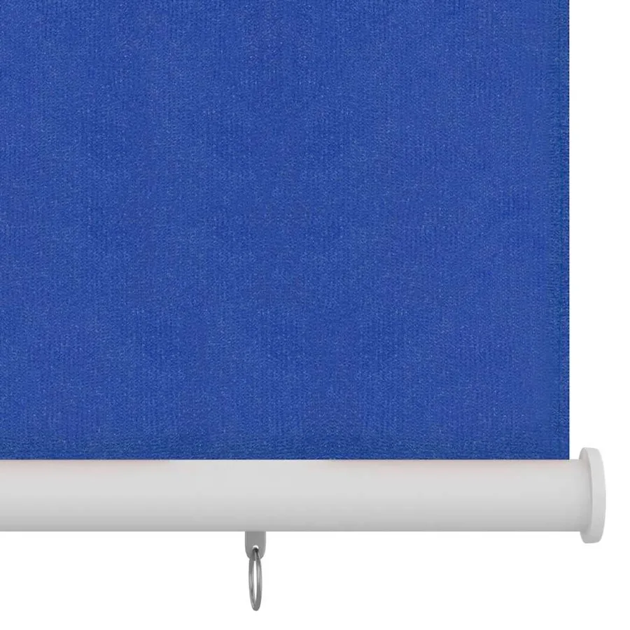 Store roulant d'extérieur 355 (l) x 140 (H) cm bleu HDPE - 3