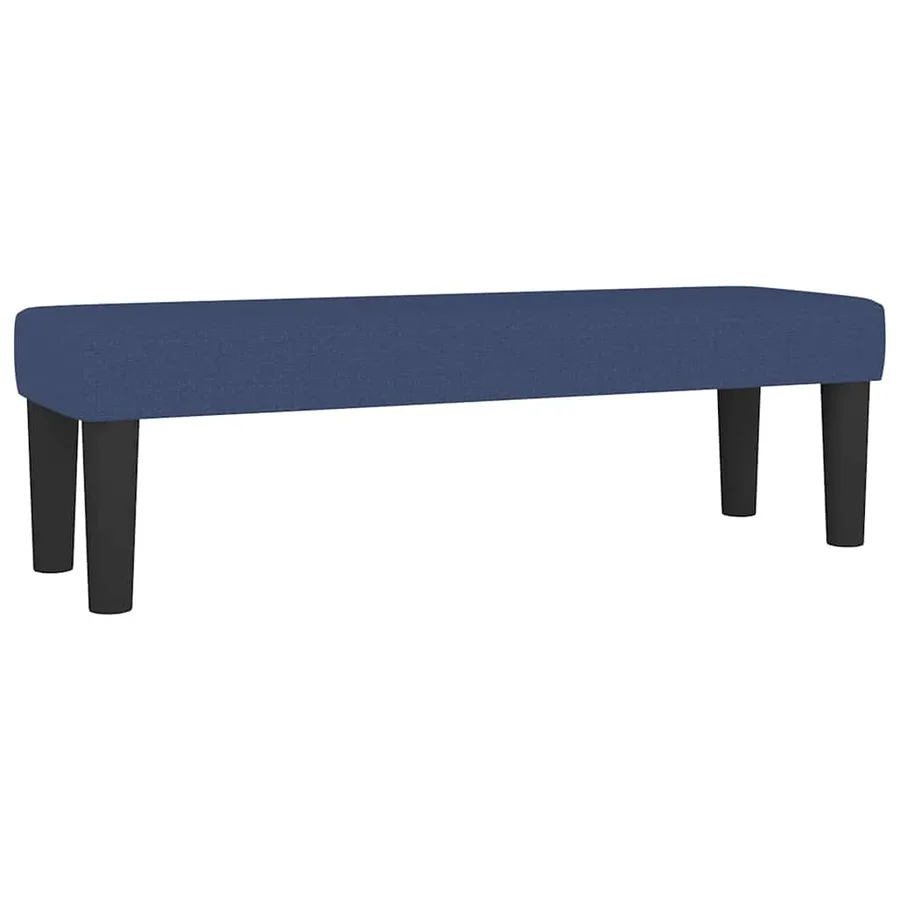Sommier à lattes de lit avec matelas Bleu 180x200 cm Tissu - 7